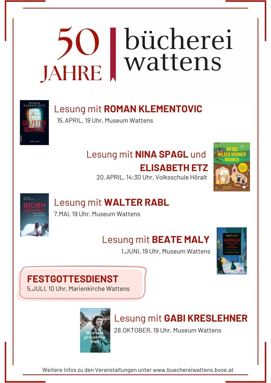 50 Jahre Bücherei Wattens