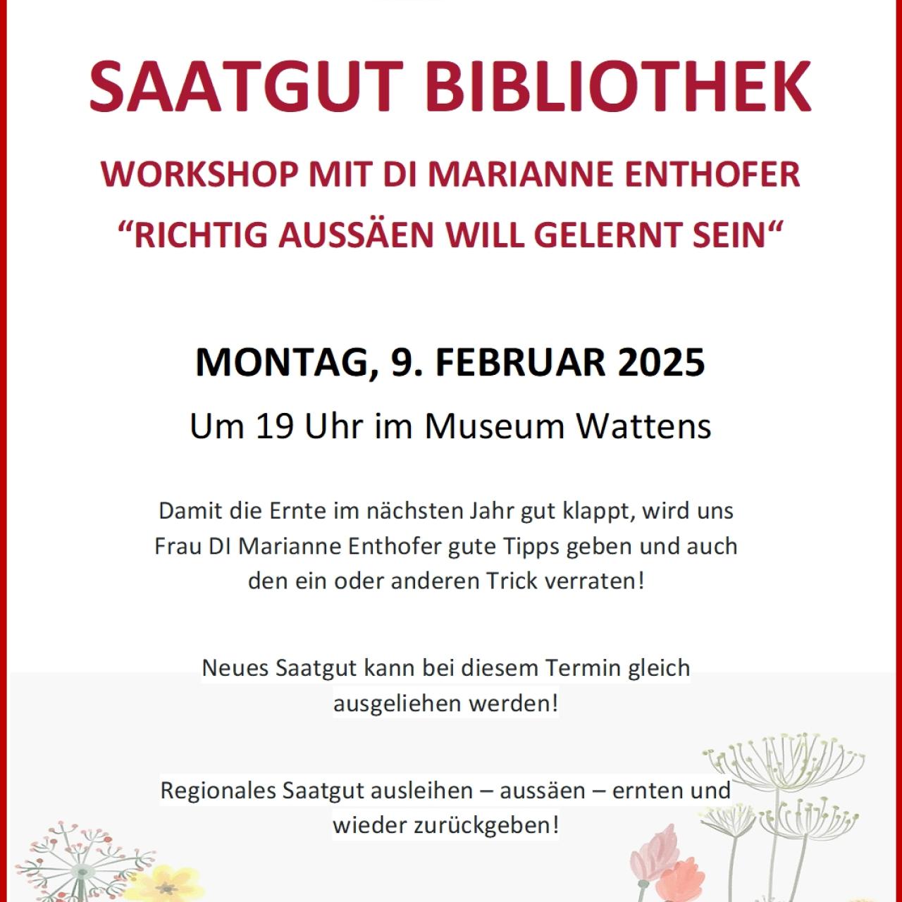 Workshop Saatgutbibliothek
