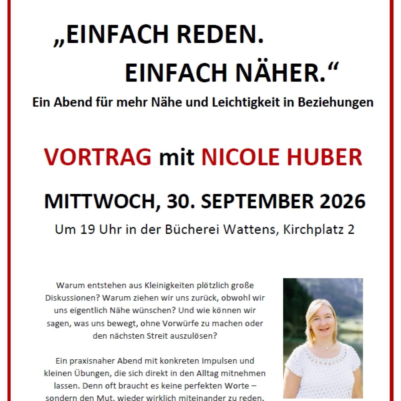 Vortrag Nicole Huber
